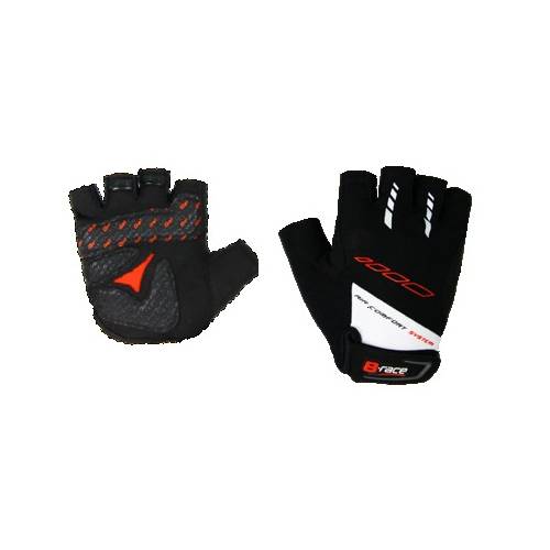 GUANTI CICLO Tg.S*NERO/BIANCO* - B-RACE "Bump gel"