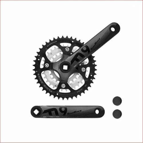 GUARNITURA Z.44x32x22 l.170 ALLUMINIO/ACCIAIO 9 VELOCITA' *NERA*