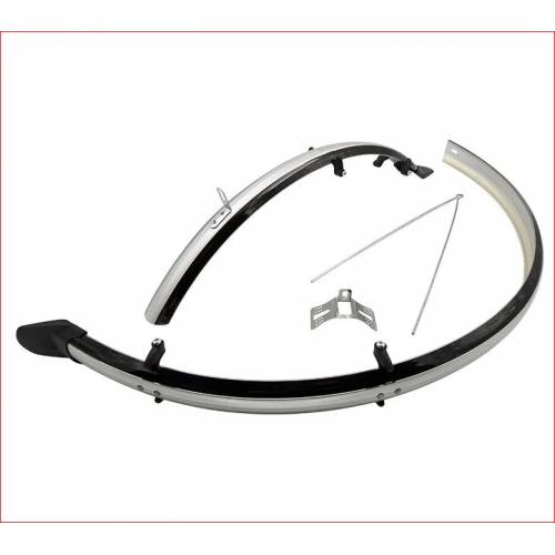 PARAFANGO IN PLASTICA "28 45mm. *NERO/ARGENTO*