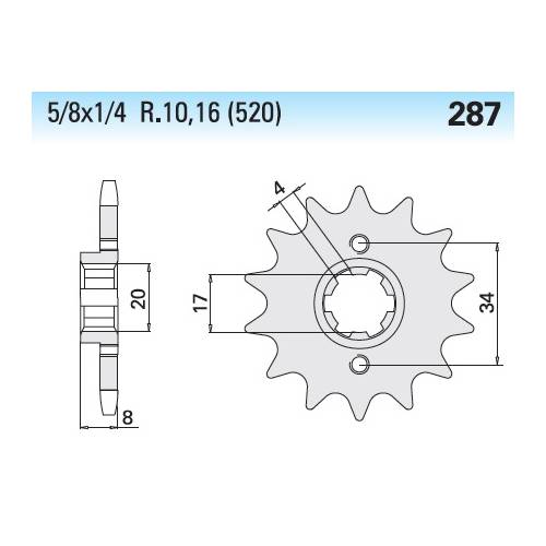 PIGNONE ART.287  Z.14