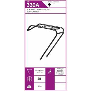 PORTAPACCHI POSTERIORE CICLO 28 NERO OLANDA CON MOLLA
