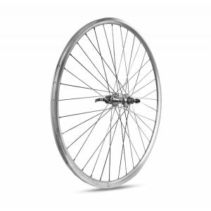 RUOTA CORSA 28 5/8 POSTERIORE 7/8/9 VELOCITA' BOX ALLUMINIO/ALLUMINIO