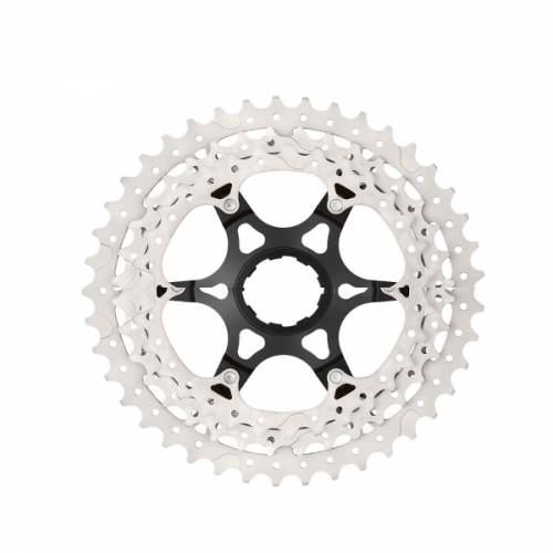 RUOTA LIBERA 11 VELOCITA' z11-50 A CASSETTA COMPATIBILE SHIMANO CORPO NERO INGRANAGGI ARGENTO