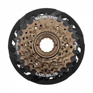 RUOTA LIBERA 6 VELOCITA' z14-16-18-21-24-28 A FILETTO BRUNITA - SHIMANO