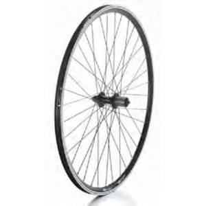 RUOTA SPORT 28 5/8 POSTERIORE 6/7v. ALLUMINIO/ALLUMINIO *NERO*