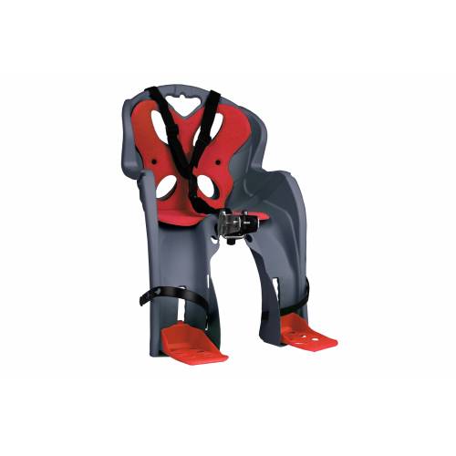 SEGGIOLINO ANTERIORE SIMPATICO ATTACCO AL MANUBRIO ANTRACITE IMBOTTITURA ROSSA