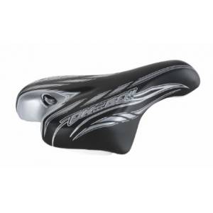 SELLA CICLO 230x150mm. MTB JUNIOR 16/20 *NERO GRIGIO* - MONTEGRAPPA Ok Go