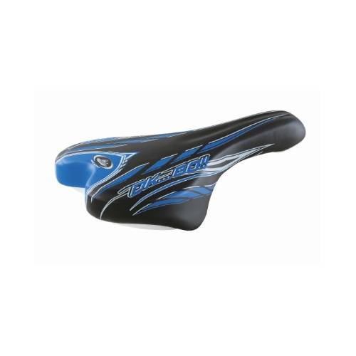 SELLA CICLO 250x140mm. MTB JUNIOR 20/24 *NERO BLU* - MONTEGRAPPA Ok Go