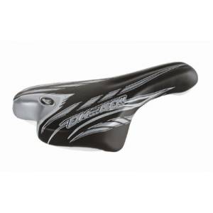 SELLA CICLO 250x140mm. MTB JUNIOR 20/24 *NERO GRIGIO* - MONTEGRAPPA Ok Go