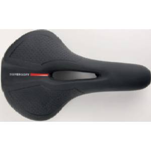 SELLA CICLO SUPER SOFT UOMO CON FORO *NERO* 225x190mm.