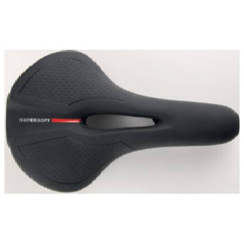 SELLA CICLO SUPER SOFT UOMO CON FORO *NERO* 225x190mm.