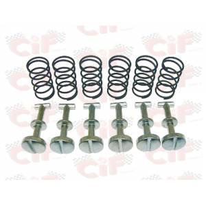 SERIE PERNI COMPLETI DI MOLLE PER FIANCATINE LATERALI PER PIAGGIO 50 SI / SI FL/ BRAVO 82