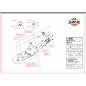 SILENZIATORE PIAGGIO LIBERTY/ET2/SFERA 2^ SERIE SITOPLUS