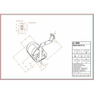 SILENZIATORE PIAGGIO VESPA PK125