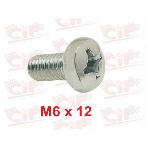 VITE FISSAGGIO COPRIVENTOLA PIAGGIO VESPA 50/125 TAGLIO  CROCE  6x12mm.