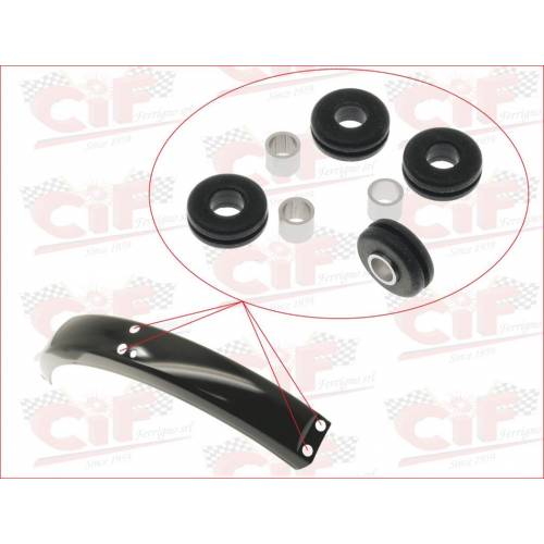 VITE FISSAGGIO PARAFANGO PIAGGIO 50 CIAO CON 4 GOMMINI E 4 DISTANZIALI