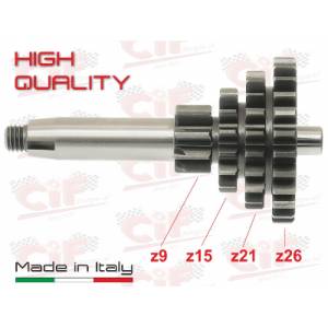 ALBERO CAMBIO PRIMARIO Z.9-15-21-26 PIAGGIO 50 APE