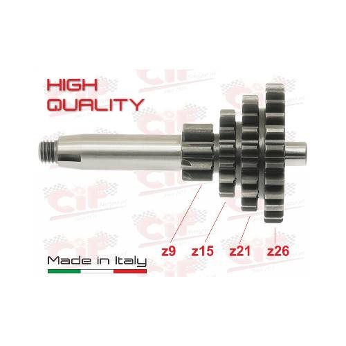 ALBERO CAMBIO PRIMARIO Z.9-15-21-26 PIAGGIO 50 APE