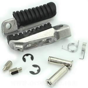 APPOGGIAPIEDI MOTO TIPO HONDA COMPLETE DI PERNI E MOLLE