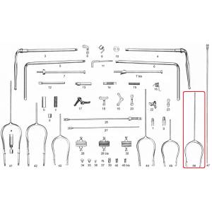 ARCHETTO FRENO R ANTERIORE NUDO  (ART.46)