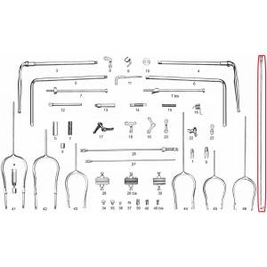 ASTA GIREVOLE FRENO R SEMPLICE LUNGA