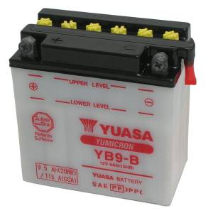 BATTERIA YB9-B 12V 9Ah  SPECIALE AVVIAMENTO - YUASA YB9-B