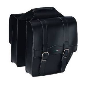 BORSA A BISACCIA IN SIMILPELLE CRUISER 2 FIBBIE  *NERO*