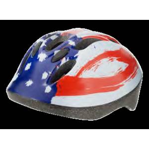 CASCO CICLO Tg.XS (48-52) *ROSSO BLU BIANCO* - BONIN "American Flag"
