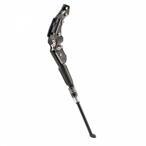 CAVALLETTO LATERALE CICLO REGOLABILE AL CARRO POSTERIORE *NERO*