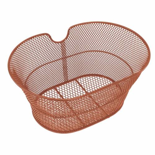CESTINO ANTERIORE OVALE IN RETE SENZA GANCI *MARRONE*