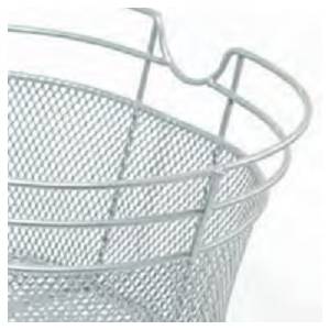 CESTINO ANTERIORE OVALE IN RETE SENZA GANCI CON BORDO *GRIGIO*