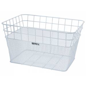 CESTINO ANTERIORE RETTANGOLARE IN RETE 40x30x22cm. *BIANCO* - BRN "Belgio"