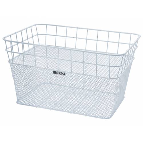 CESTINO ANTERIORE RETTANGOLARE IN RETE 40x30x22cm. *BIANCO* - BRN "Belgio"