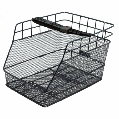 CESTINO POSTERIORE RETTANGOLARE IN RETE 40x28x28cm. *NERO* - BRN "Cargo Large"