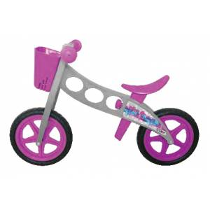 CICLO 12 PEDAGOGICO IN PLASTICA SENZA PEDALI *GRIGIOLILLA* - N'FUN N'RIDE "Cubix"