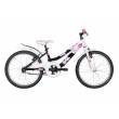 CICLO 20 MTB FEMMINA TELAIO 28 ACCIAIO 1 VELOCITA' *BIANCO NERO* -  DOUBLEZZ "Flora"