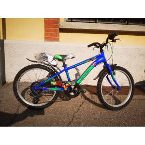 CICLO 20 MTB MASCHIO TELAIO 28 ACCIAIO 6 VELOCITA' *BLU ROSSO VERDE" - DOUBLEZZ Racer