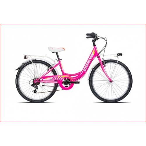 CICLO 24 CITY DONNA TELAIO 34 ACCIAIO MONOTUBO 1 VELOCITA' *CICLAMINO BIANCO* - BRERA Brio Love