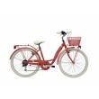 CICLO 26 CITY DONNA TELAIO 42 ACCIAIO 6 VELOCITA' *ROSSO ARAGOSTA OPACO* CON CESTNO IN TINTA - ADRIATICA Panda 26