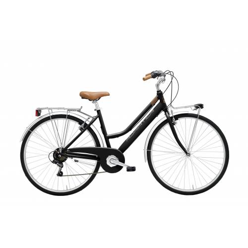 CICLO 28 CITY DONNA TELAIO 45 ACCIAIO 6 VELOCITA' *NERO OPACO* - ADRIATICA Trend Lady