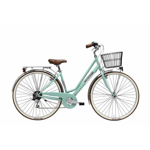 CICLO 28 CITY DONNA TELAIO 45 ACCIAIO 6 VELOCITA' *VERDE ACQUA* - ADRIATICA "Panarea"
