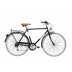 CICLO 28 SPORT UOMO TELAIO 54 ACCIAIO 6 VELOCITA' *NERO* - ADRIATICA "Condorino"