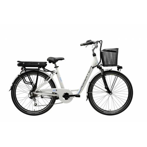 CICLO ELETTRICO DONNA 26 TELAIO 45 ALLUMINIO 6 VELOCITA' FORCELLA AMMORTIZZATA *BIANCO* - ADRIATICA E2 Lady
