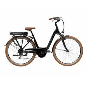 CICLO ELETTRICO DONNA 28 TELAIO 45 ALLUMINIO 7 VELOCITA' *NERO* - ADRIATICA New Age Lady