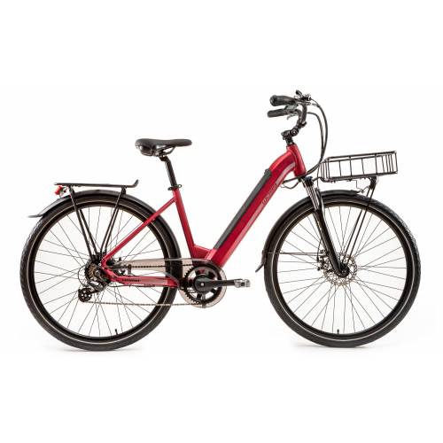 CICLO ELETTRICO DONNA 28 TELAIO 46 ALLUMINIO 7 VELOCITA' *ROSSO OPACO* - WORLD DIMENSION Haira Lady Pro