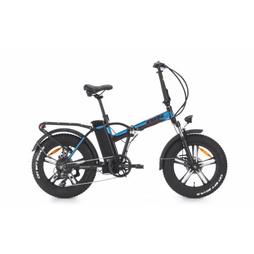 CICLO ELETTRICO UNISEX 20  TELAIO 44 ALLUMINIO 7 VELOCITA' *NEROBLU* - WORLD DIMENSION Rockers