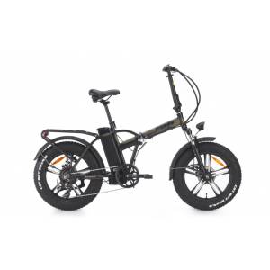 CICLO ELETTRICO UNISEX 20  TELAIO 44 ALLUMINIO 7 VELOCITA' *NEROVERDE* - WORLD DIMENSION Rockers