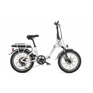 CICLO ELETTRICO UNISEX 20 PIEGHEVOLE *BIANCO OPACO* - WORLD DIMENSION Eco Bend