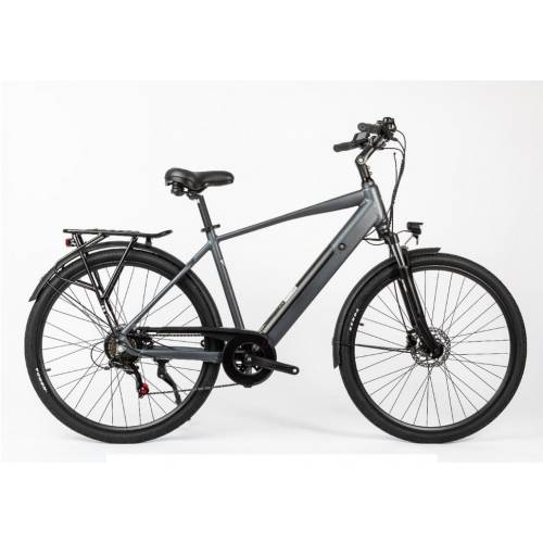 CICLO ELETTRICO UOMO 28 TELAIO 50 *ANTRACITE* - DOUBLEZZ Smile City