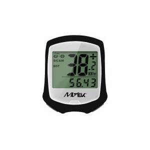 CICLOCOMPUTER LAMPO 9 FUNZIONI CON FILO *NERO/BIANCO*